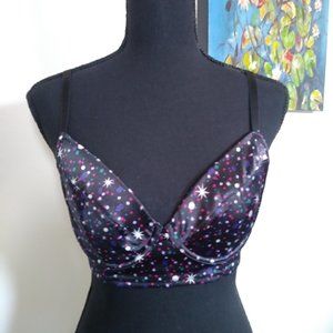 Victoria's Secret Very Sexy Lined Longline Demi Stars Pattern